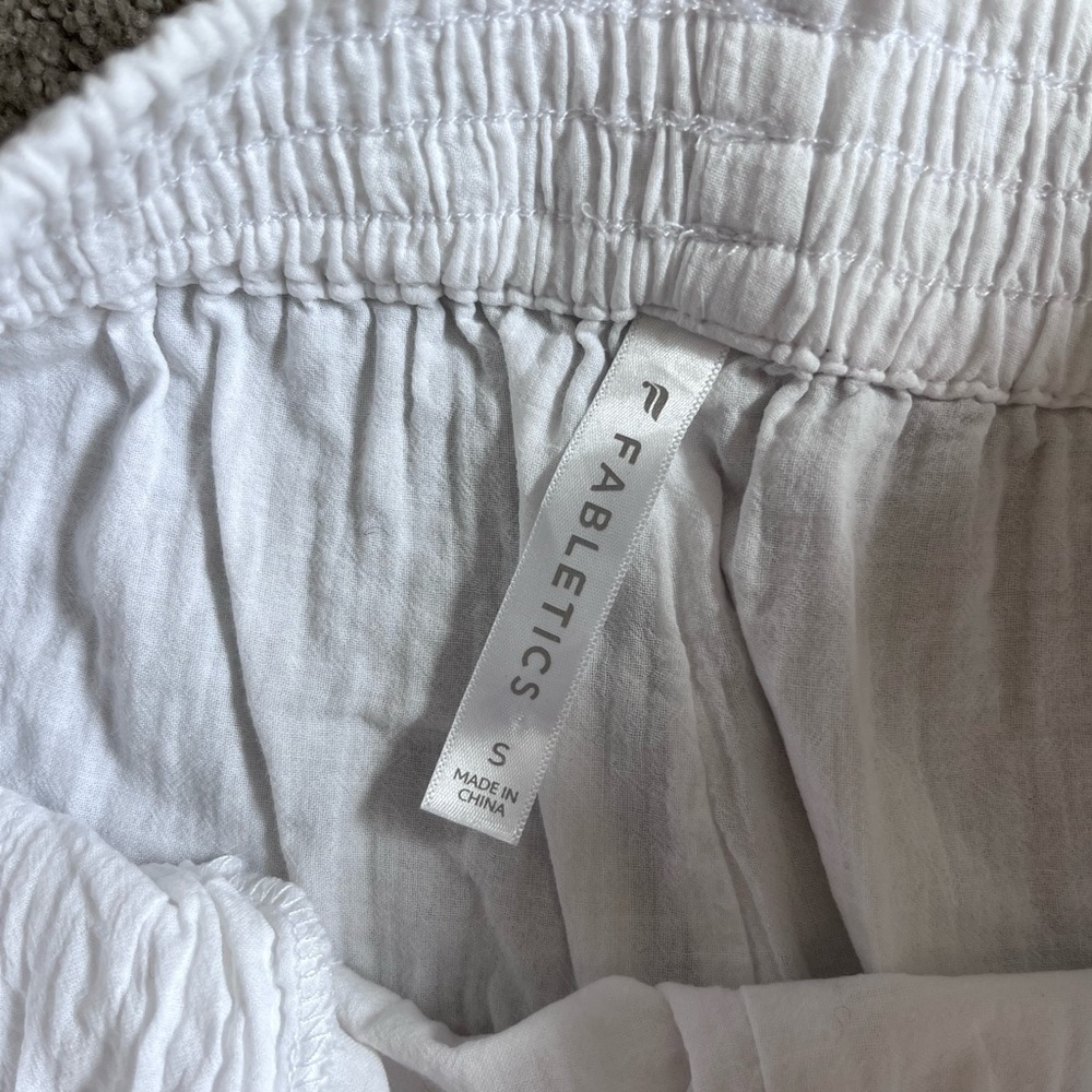 Fabletics white gauze pants - Picture 3 of 7